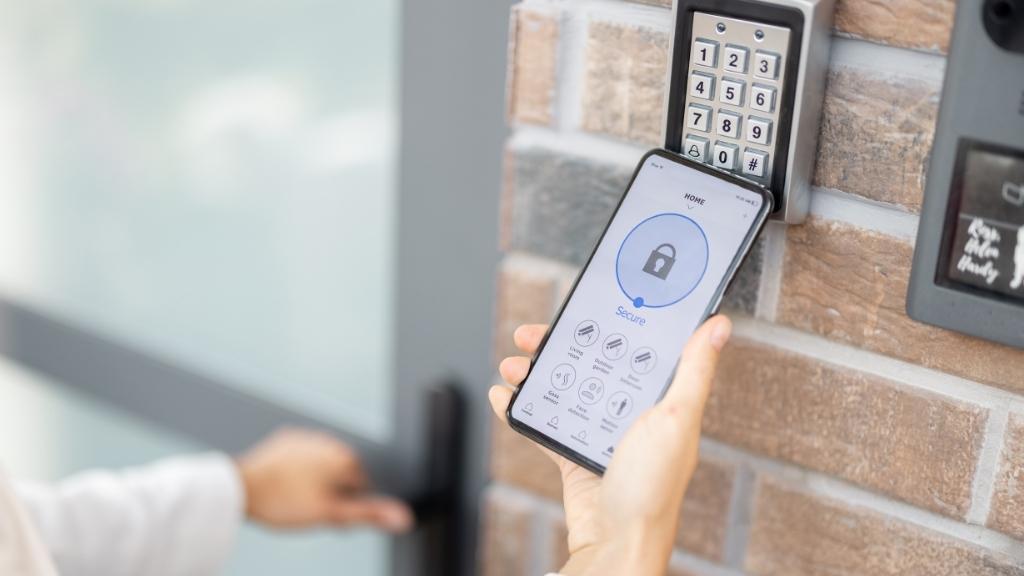 With a smart door lock, you can remotely lock and unlock your door from anywhere